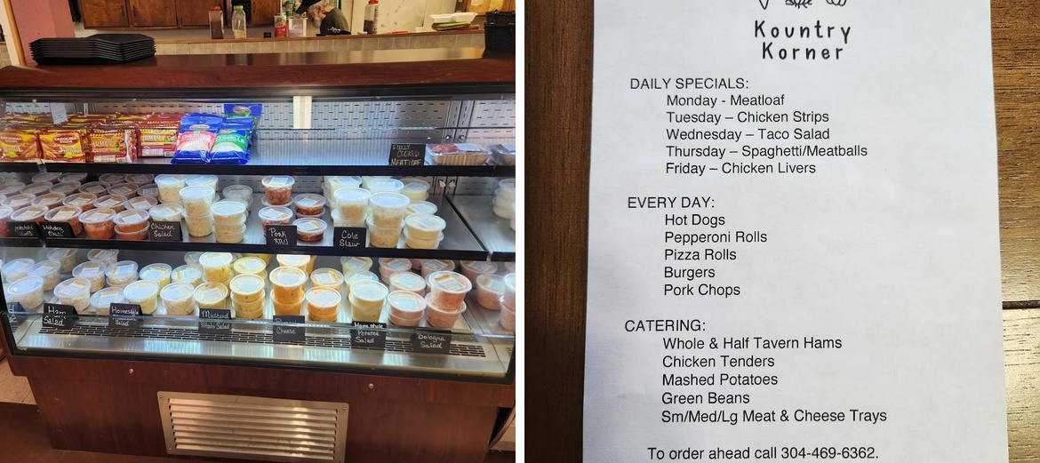 KOUNTRY KORNER Menu
